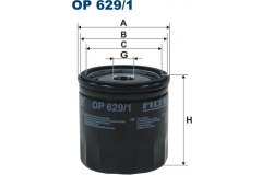 Фильтр масляный Filtron для FORD C-MAX II (DXA/CB7, DXA/CEU) 1.6 LPG 2012-, код двигателя MUDA, V см3 1596, кВт 88, л.с. 120, Бензин/автогаз (LPG), Filtron OP6291