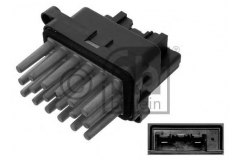Резистор вентилятора печки (для воздуходувки) для FORD C-MAX (DM2) 2.0 TDCi 2008-2010, код двигателя IXDA, V см3 1997, кВт 81, л.с. 110, Дизель, Febi 38645
